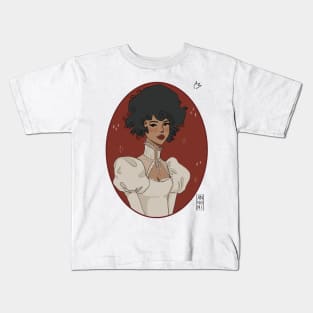 Abstract Victorian Girl Kids T-Shirt